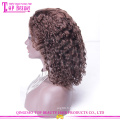 Glueless perruque de cheveux de cheveux humains naturel recherche perruque de cheveux humains brésiliens # 4 pas cher Lace Front perruque pour les femmes noires